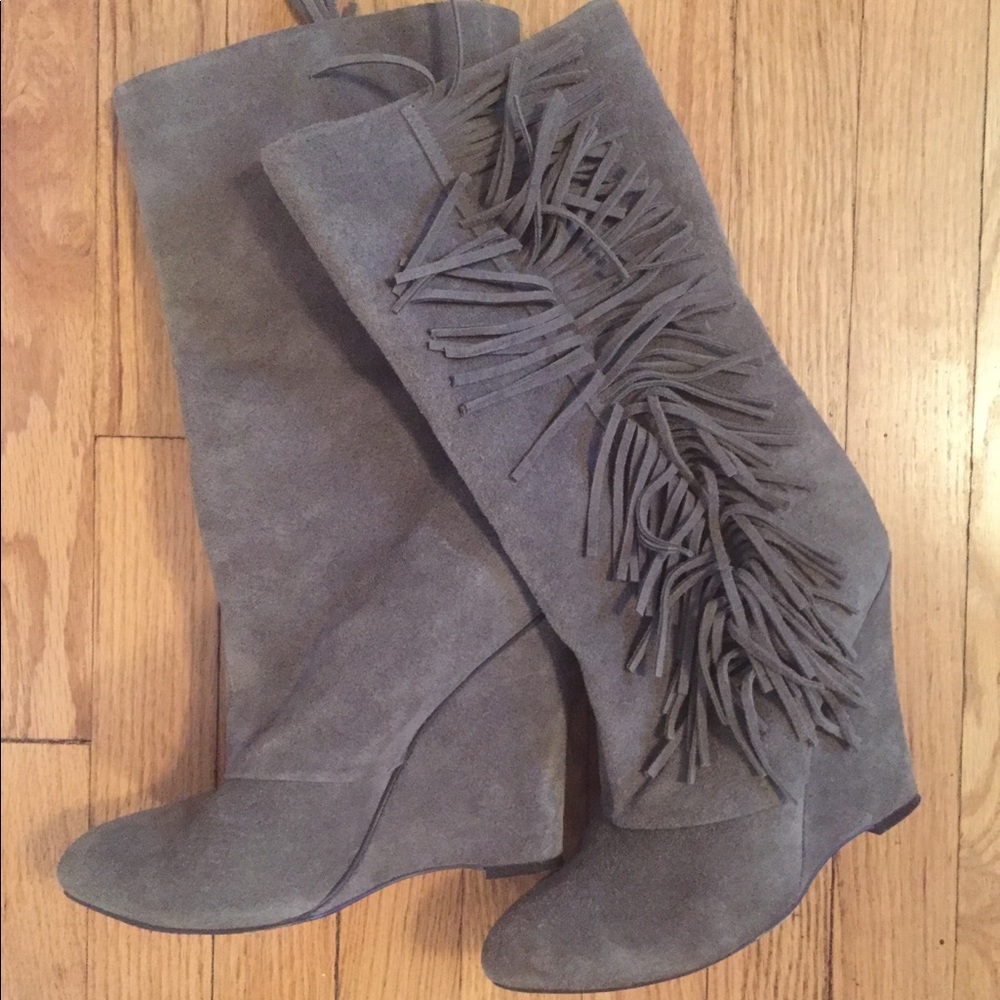 Grey suede MIA boots